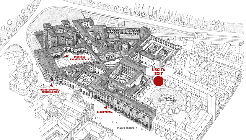 Palazzo Ducale di Mantova: mappa per concerti luglio 2023